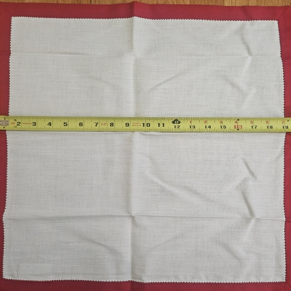 Williams Sonoma Red and White/cream Table Linen - Picture 9 of 13